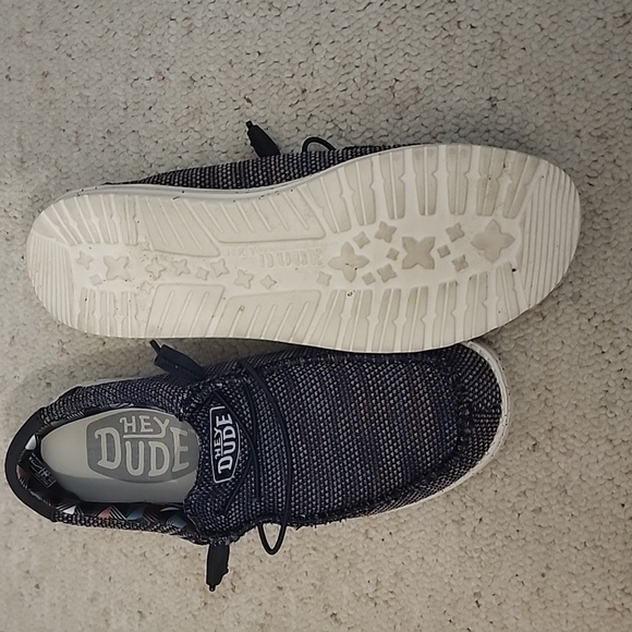 Hey Dude Wally Sox Size 8M 10W Blue Orange Perfect Condition - Picture 3 of 7